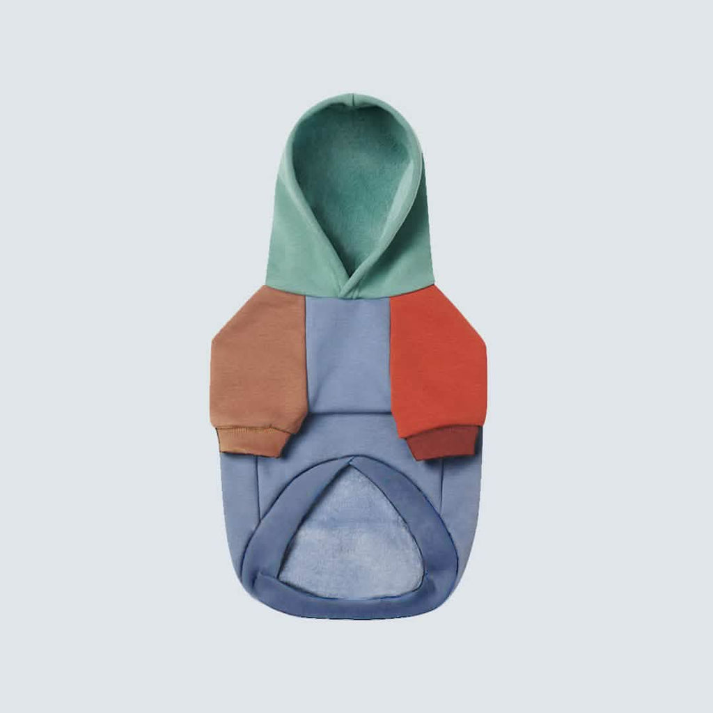 Color Block Dog Hoodies