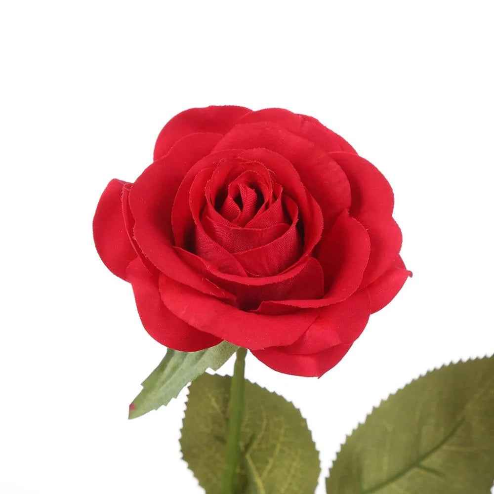 LED Enchanted Rose in Glass Dome Light Up Artificial Flower Gift Valentine Anniversary