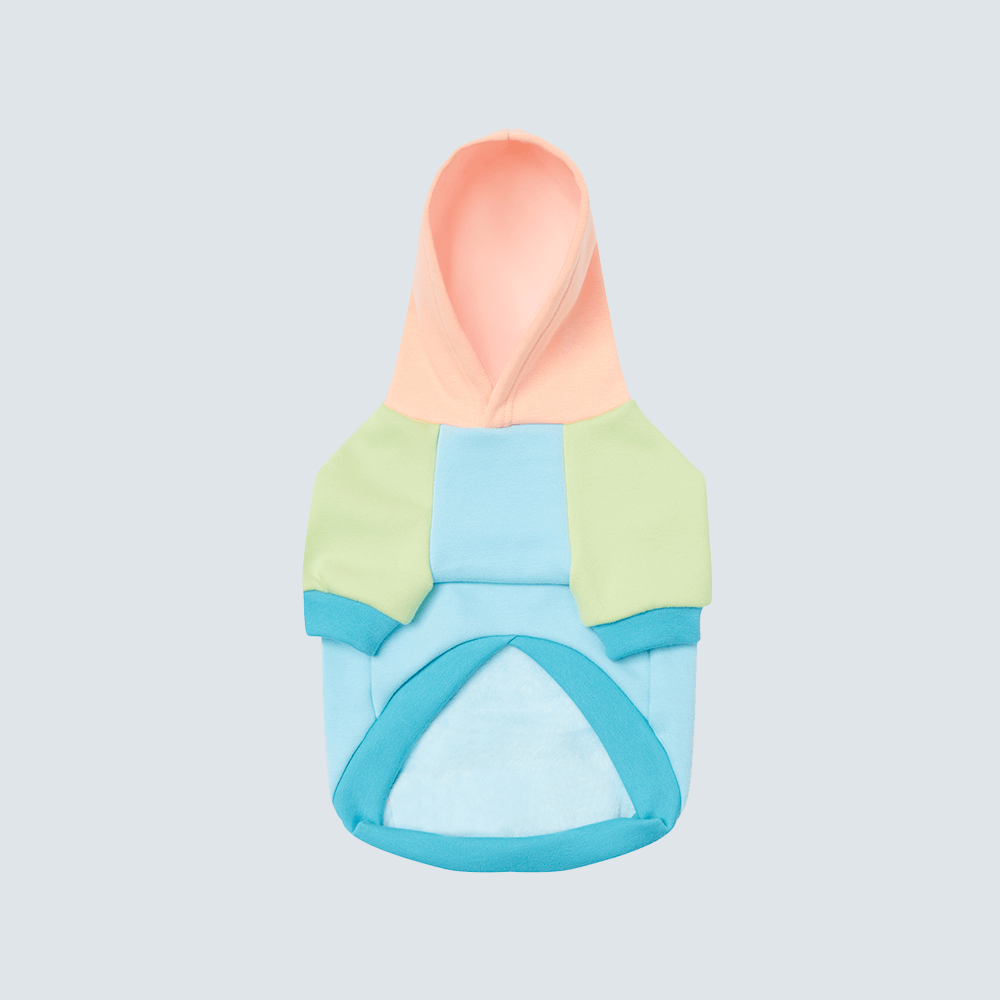 Color Block Dog Hoodies
