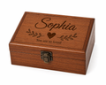 Personalised Wooden Jewellery Box with Name – Custom Engraved Storage Gift
