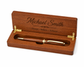 Personalised Wooden Pen Gift Set with Engraved Box – Custom Name Luxury Gift