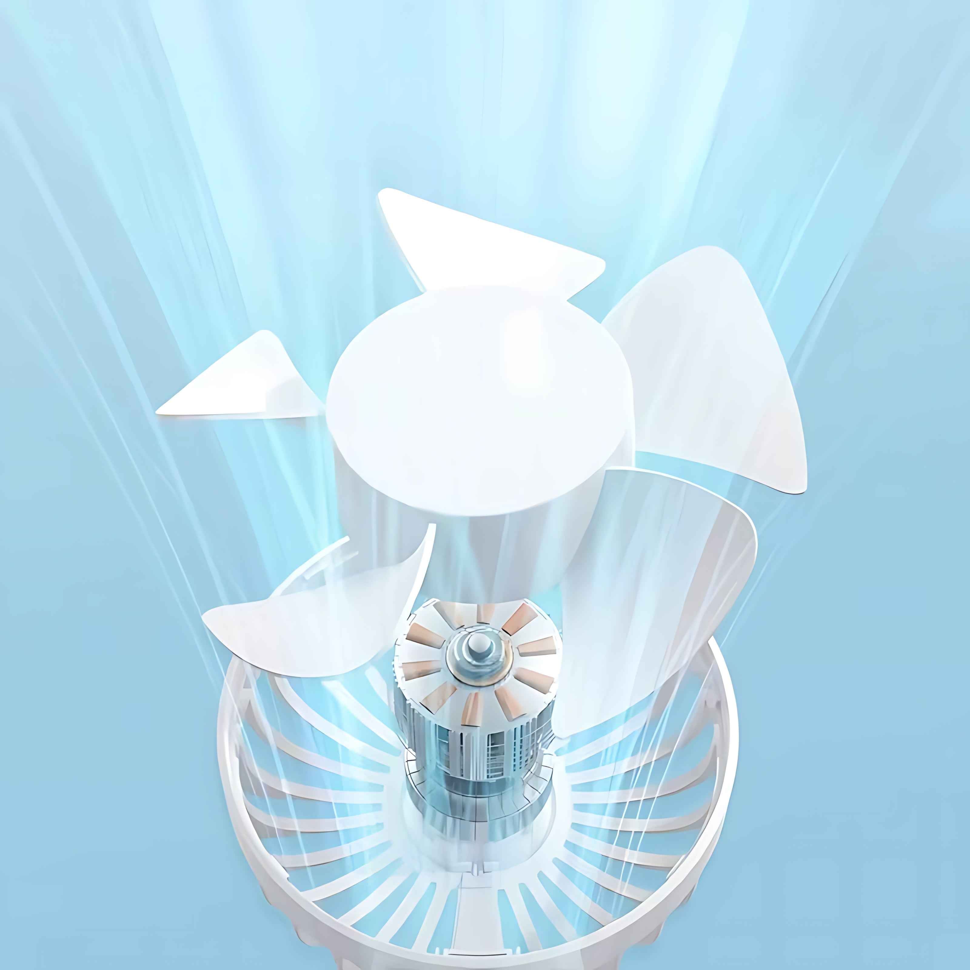 USB Rechargeable Mini Fan – 6 Speed with Smart LED Display